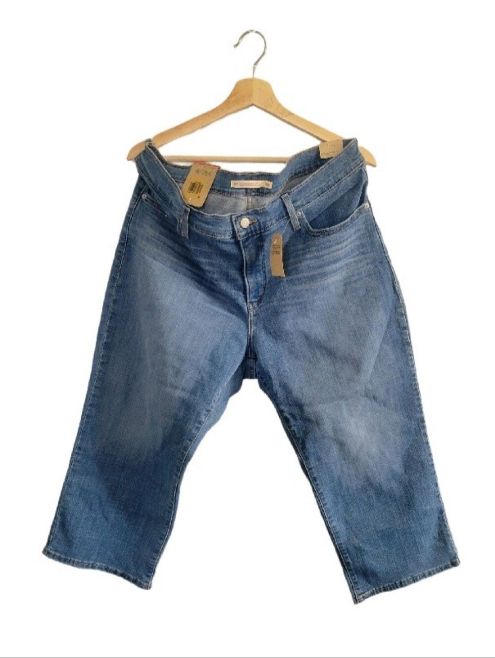 NWT Levi's 311 Shaping Skinny Capri Jeans Women's SZ 16W Light Wash Mid Rise